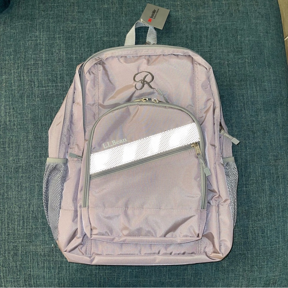 Brand new LL Bean Deluxe Bookpack Monogrammed R
